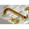 Kingston Brass KS8122ML Milano 2-Handle 8" Wall Mount Bathroom Faucet, Polished Brass KS8122ML - alternate 6